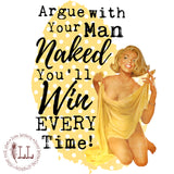 SASSY SEX KITTEN: Argue Naked