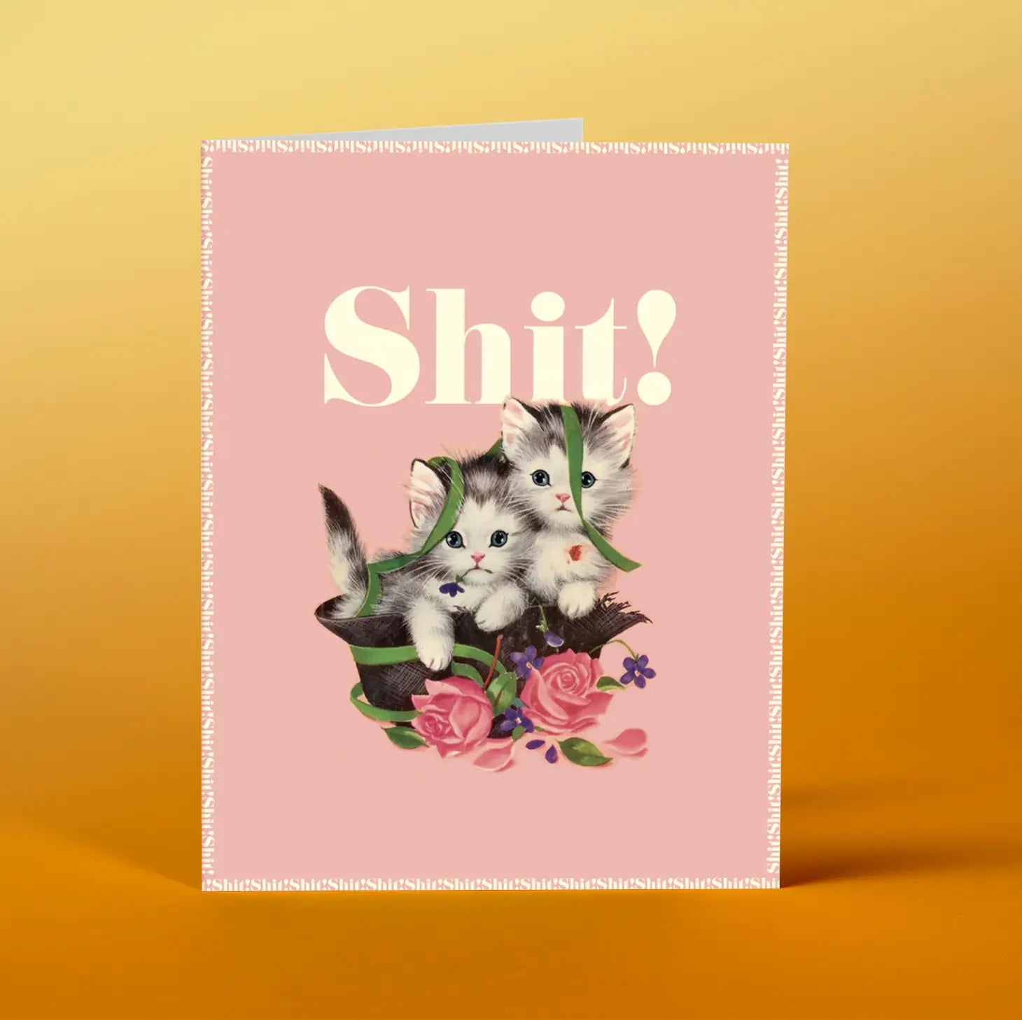GREETING CARD: Shit! card
