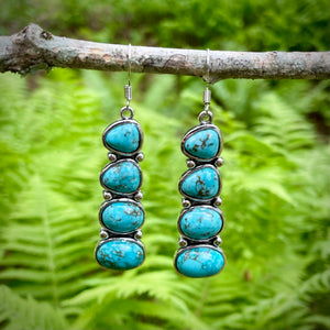 JEWELRY: Vintage Turquoise Drop Earrings