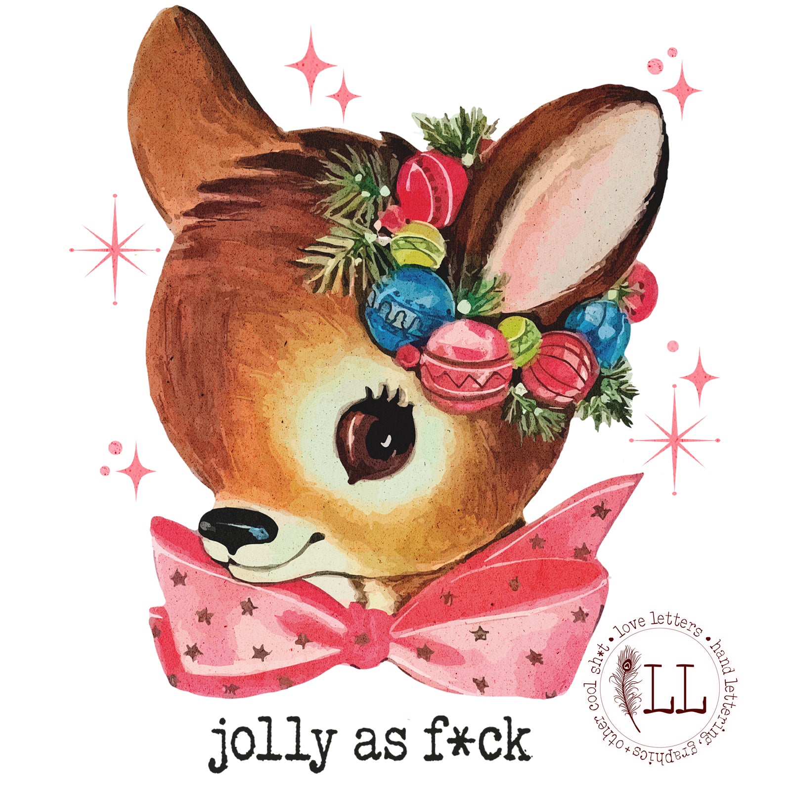 CHRISTMAS: Jolly as F*ck {pink}