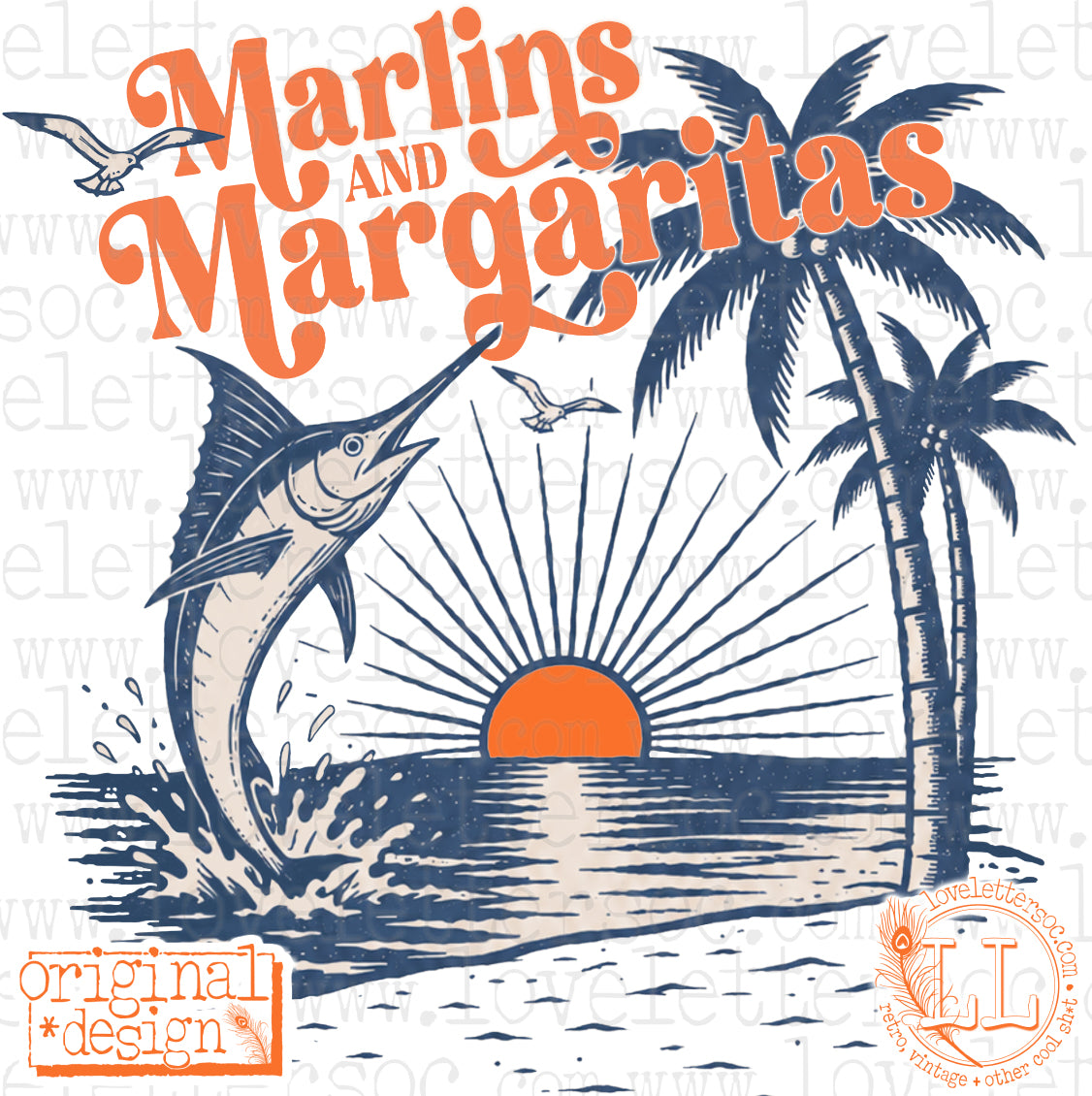 Marlins + Margaritas Lightweight Pullover