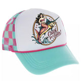 Catch Ya Later {PINK} Checkered Trucker