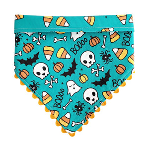 Halloween Dog Collar Bandana (reversible)