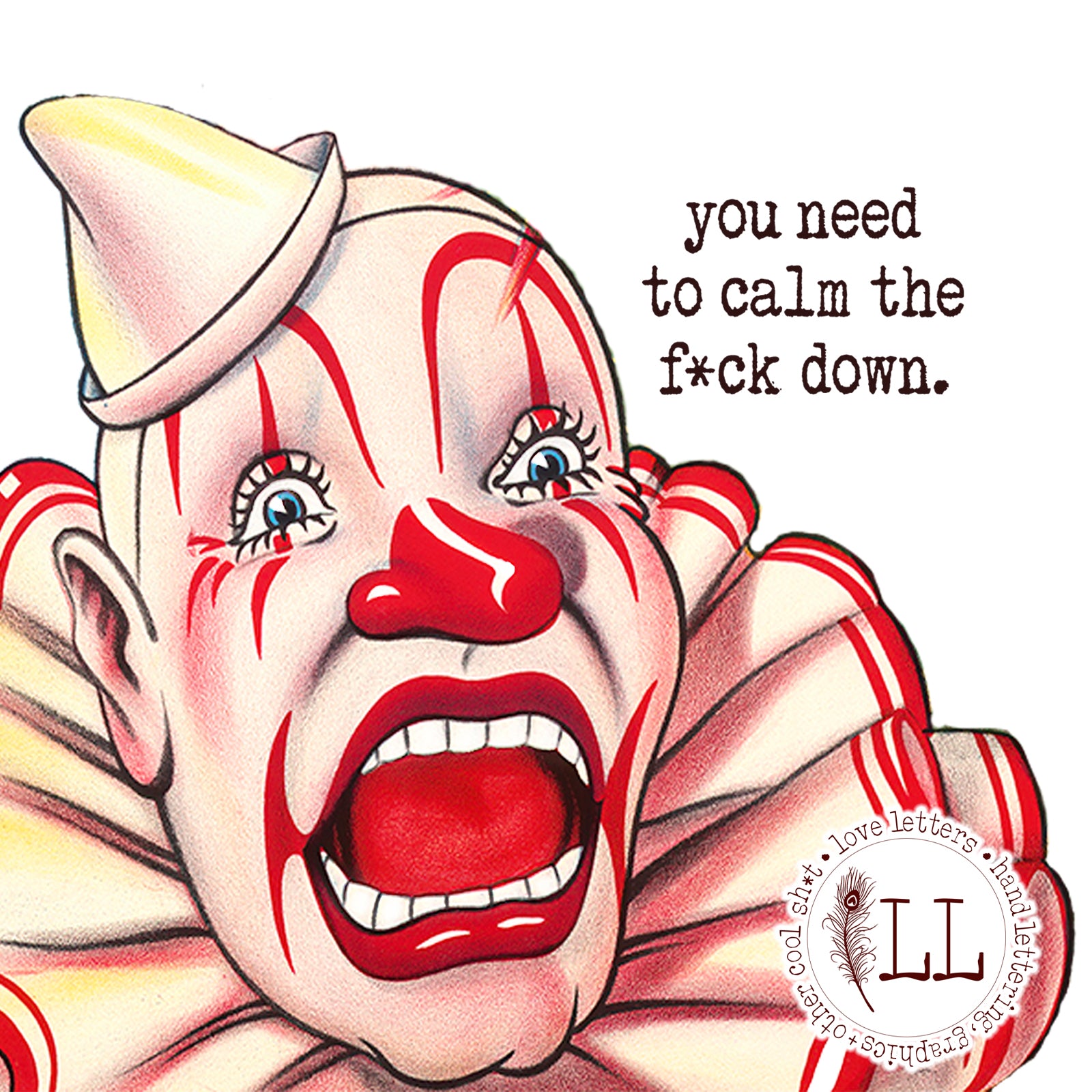CIRCUS SERIES: Calm the F*ck Down mug