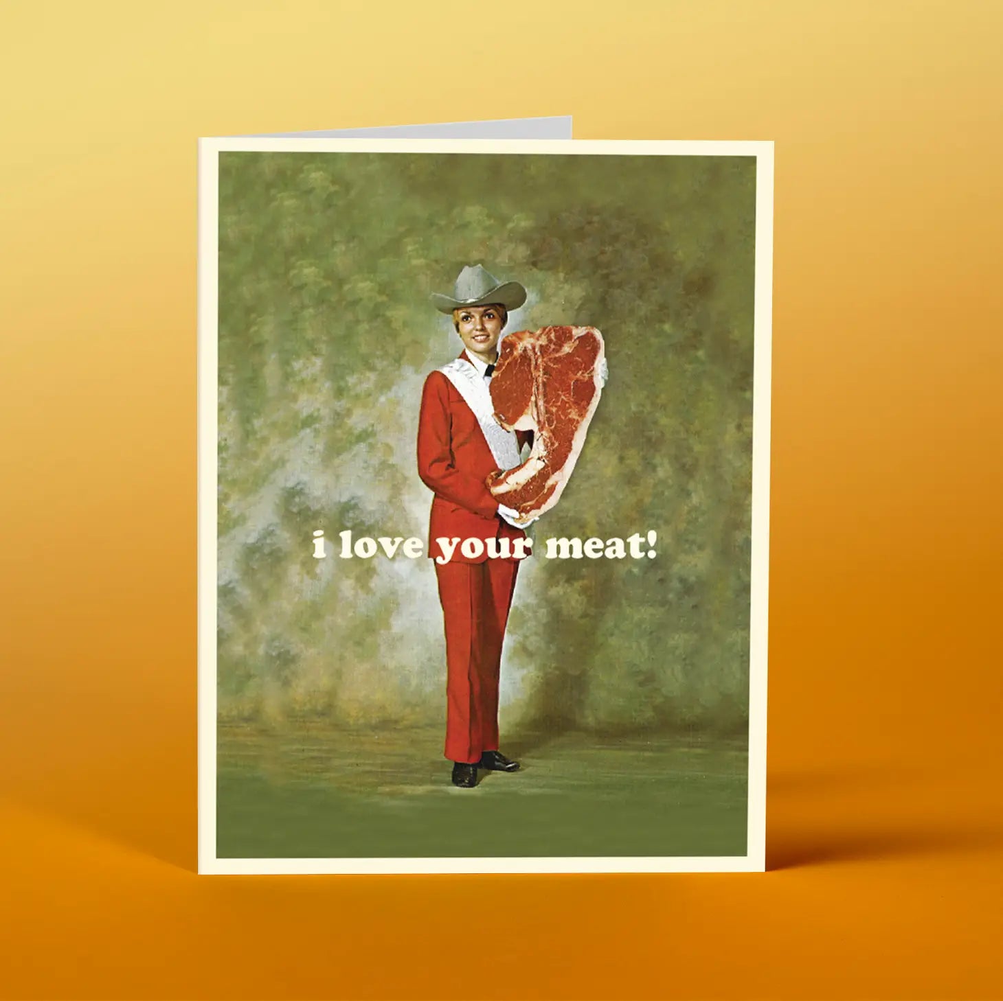 GREETING CARD: I Love Your Meat card