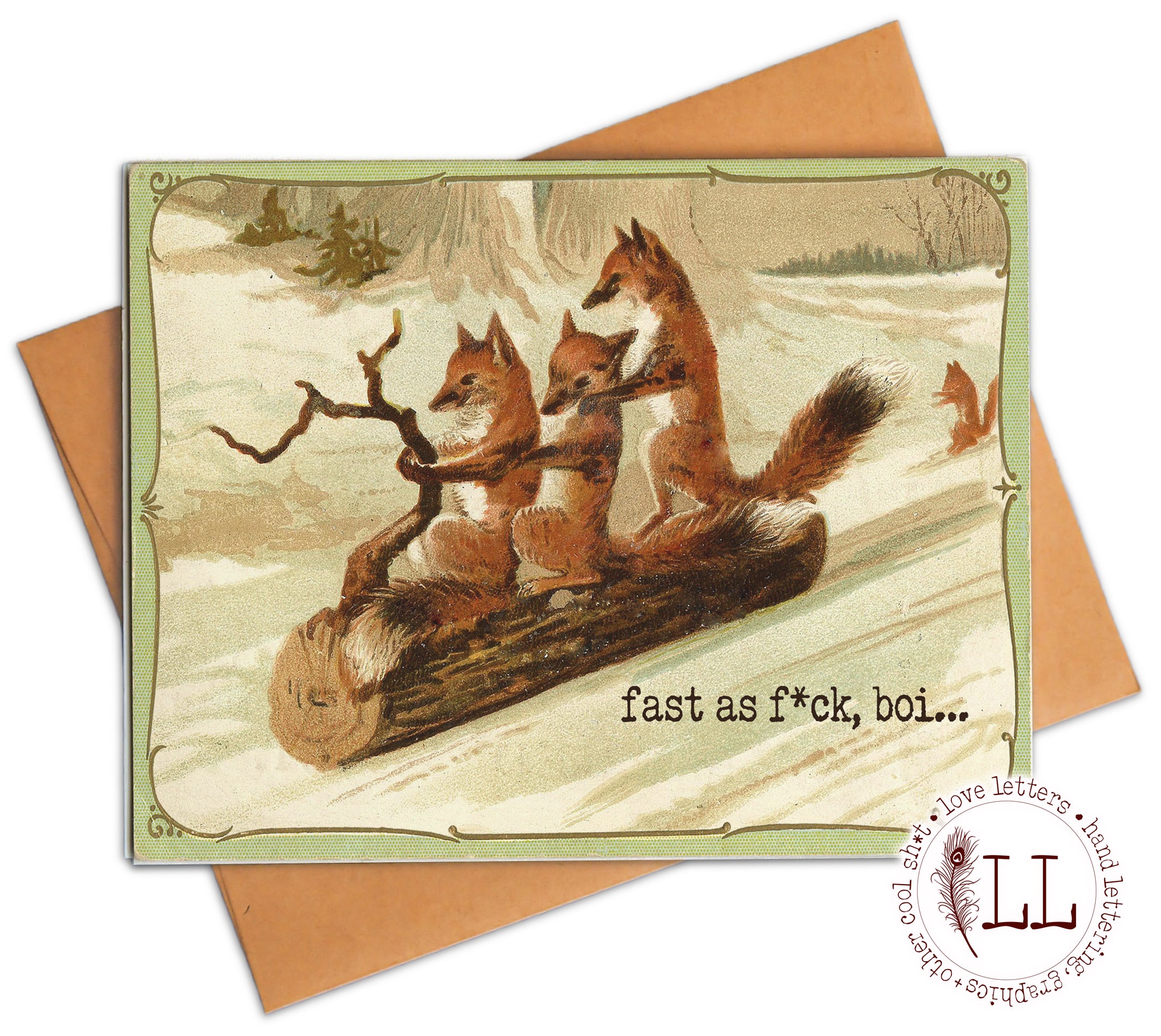 CHRISTMAS: Fast as F*ck, Boi card