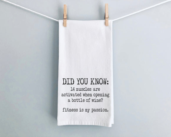 KITCHEN TOWEL: Fitness is My Passion…