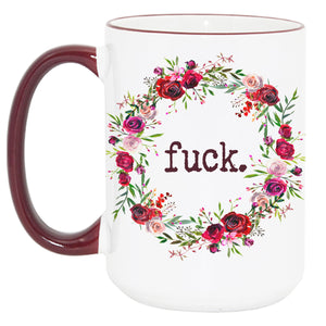 Floral F*ck mug