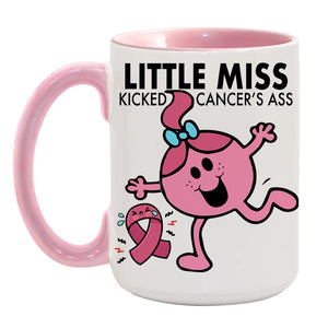 LITTLE MISS "Kicked Cancer's Ass" mug