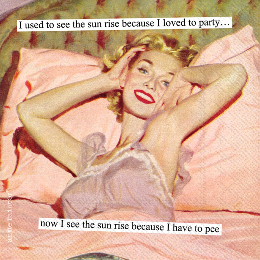 COCKTAIL NAPKINS: Sun Rise by Anne Taintor