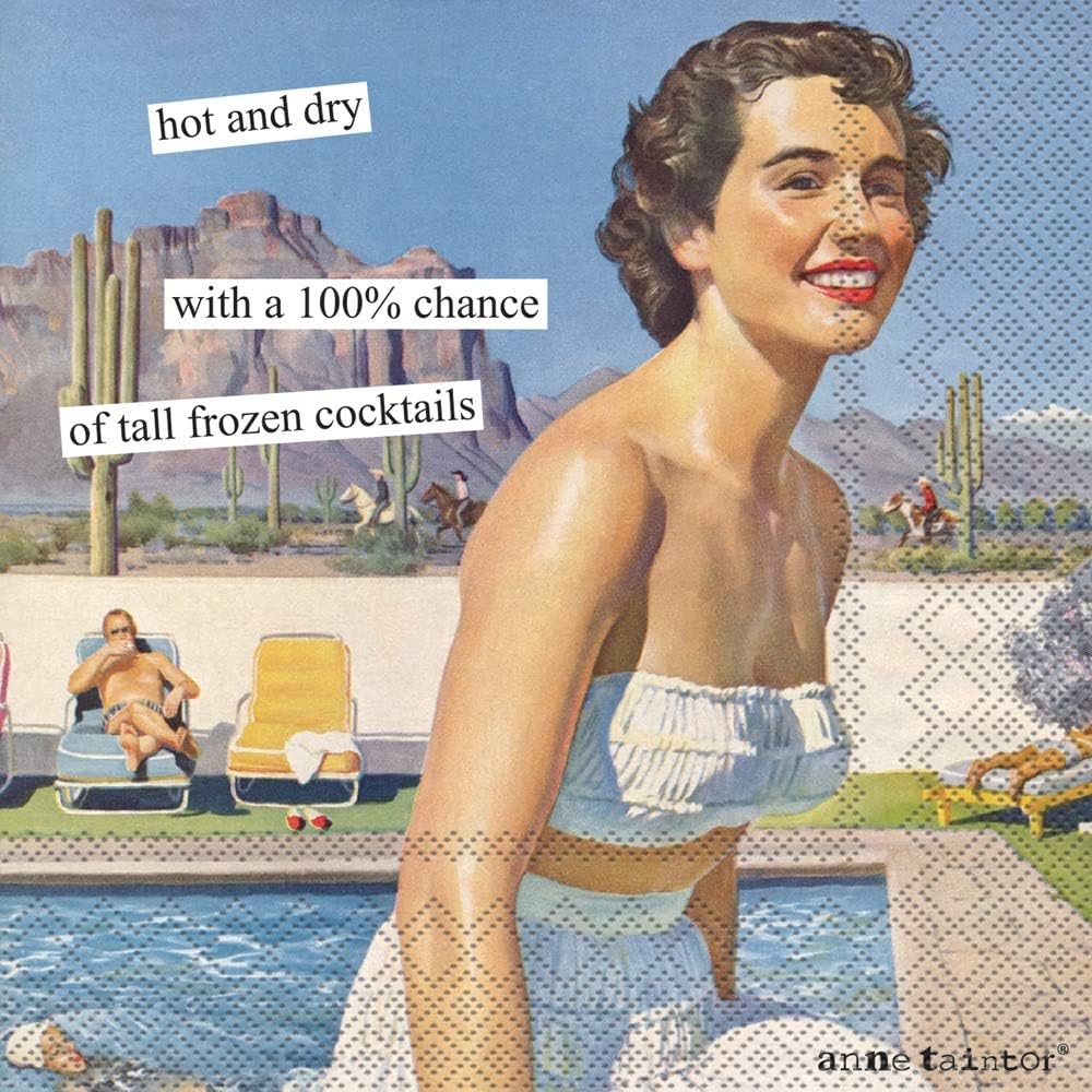 COCKTAIL NAPKINS: Hot and Dry by Anne Taintor