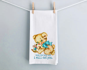 KITCHEN TOWEL: Don't Wake the Baby!