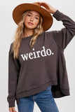Women's Oversized "weirdo" Sweatshirt