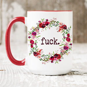 Floral F*ck mug