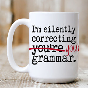 Silently Judging Your Grammar mug
