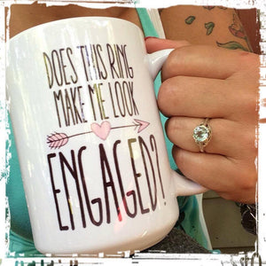 Does this ring make me look engaged? mug
