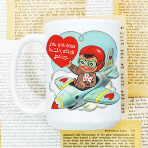 VALENTINE'S DAY: Top Gun "Stick Jockey" mug