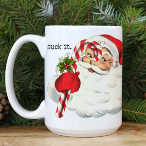 CHRISTMAS: Suck It mug