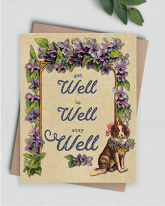GREETING CARD: Well Well Well "get well" card